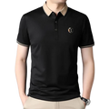 Camisa polo de algodão masculina