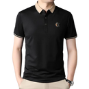 Camisa polo de algodão masculina