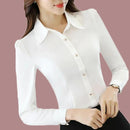 Camisa manga longa feminina formal - Corta Vento - Corta V Mart
