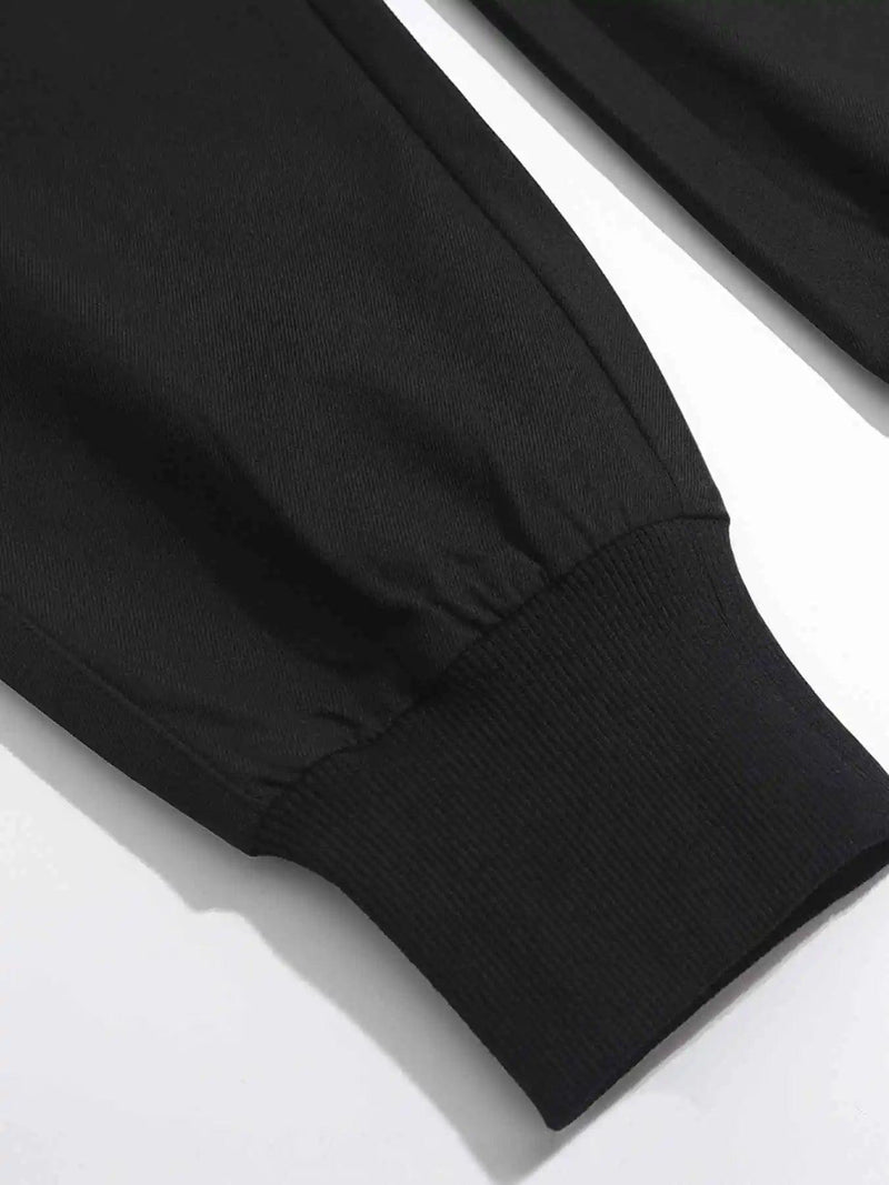 Calça masculina com aba e bolso lateral com cordão na cintura - Corta Vento - Corta V Mart