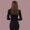 Camisa manga longa feminina formal - Corta Vento - Corta V Mart