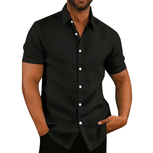 Blusa social de algodão e cânhamo - Corta Vento - Corta V Mart