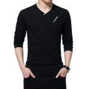 Camisa social masculina manga longa de algodão